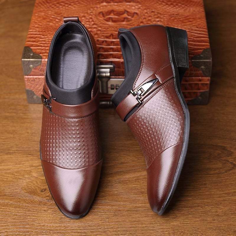 British Style Formal Wear Business Breathable Non-Slip Leather Shoes