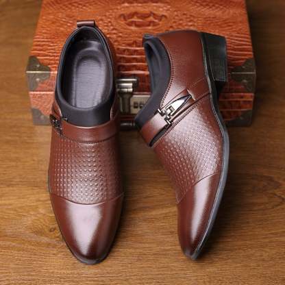 British Style Formal Wear Business Breathable Non-Slip Leather Shoes