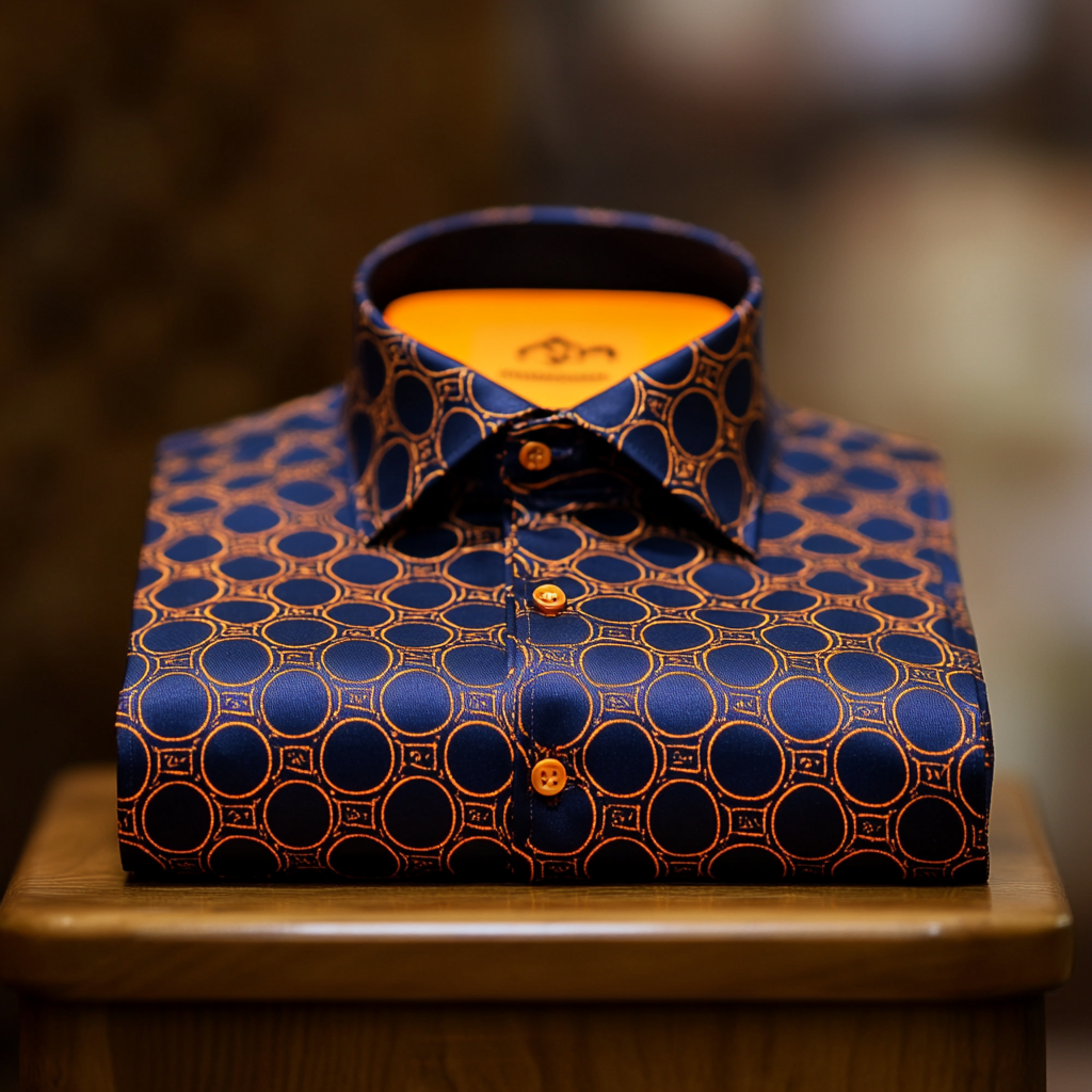 Fashionable Minimalist Design Printed Long Sleeve Shirt