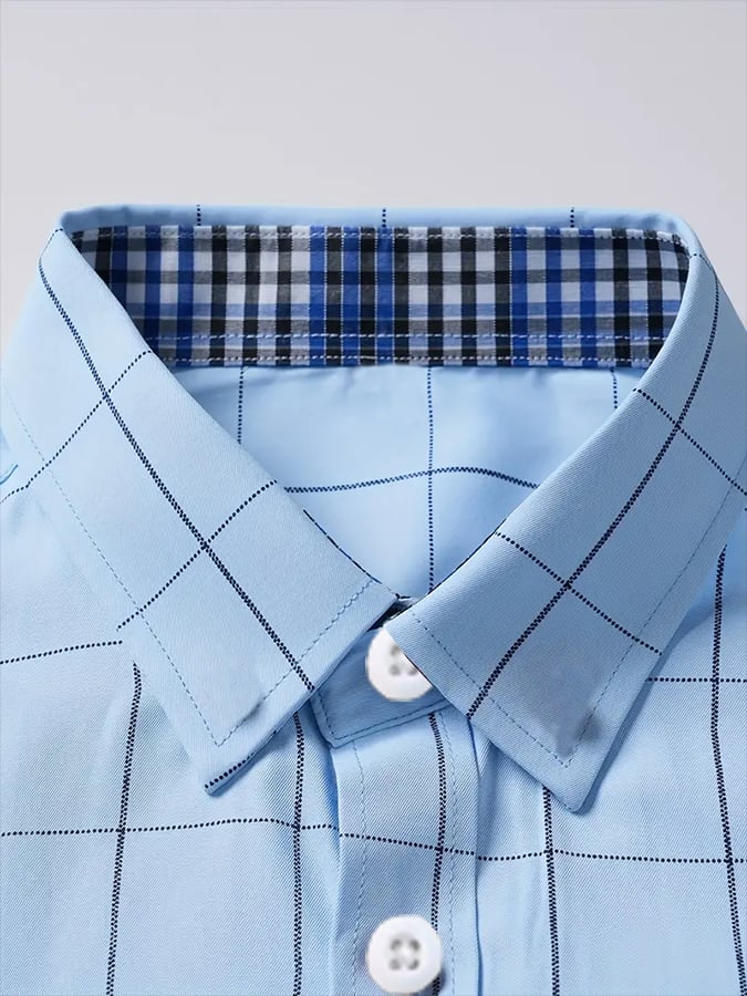 Men's Plaid Business Casual Shirt