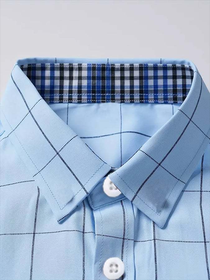 Men's Plaid Business Casual Shirt
