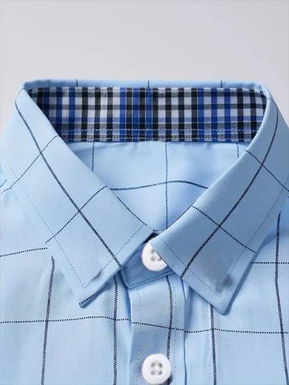 Men's Plaid Business Casual Shirt