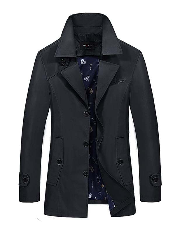 Men's Light Luxury Business Pocket Windbreaker