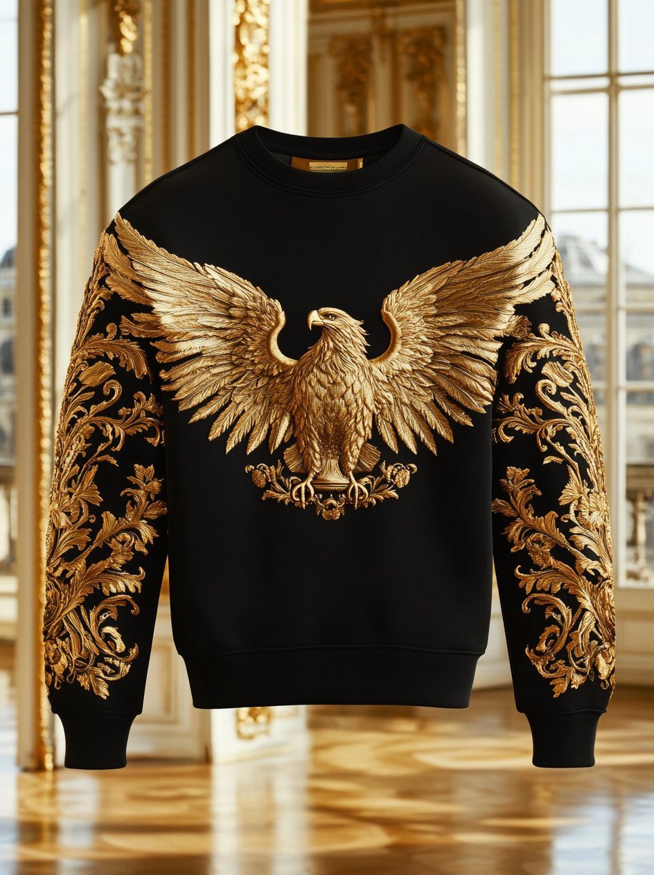 Men's Vintage Luxury Crew Neck Sweatshirt
