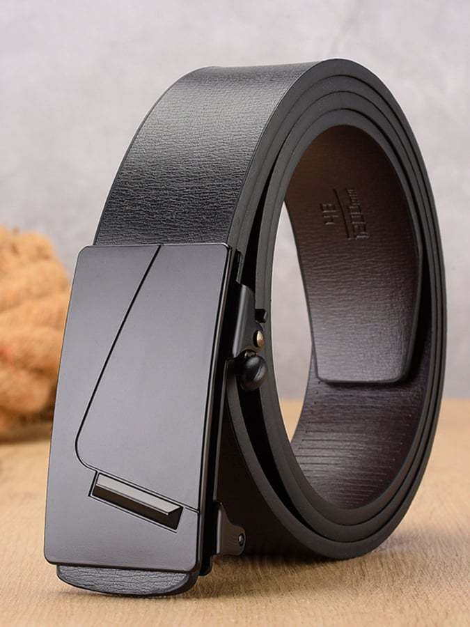 Men'S Automatic Buckle Smooth Buckle Business Belt