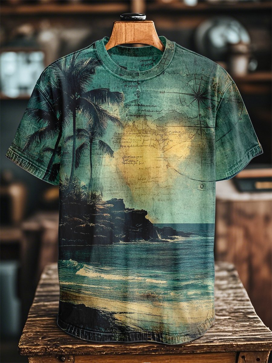 Men's Retro Casual Short Sleeve T-Shirt