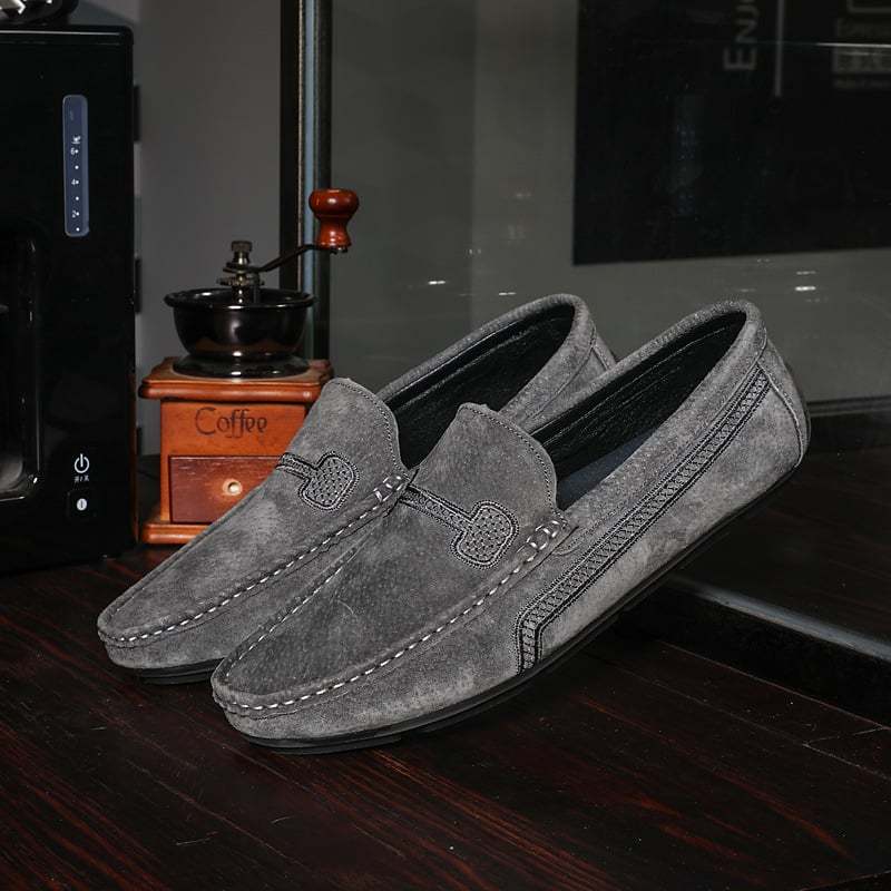 Simple Casual And Soft Pigskin Leather Loafers