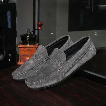 Simple Casual And Soft Pigskin Leather Loafers