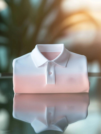 Men's Classic Business Logo Button Short Sleeve Polo Shirt