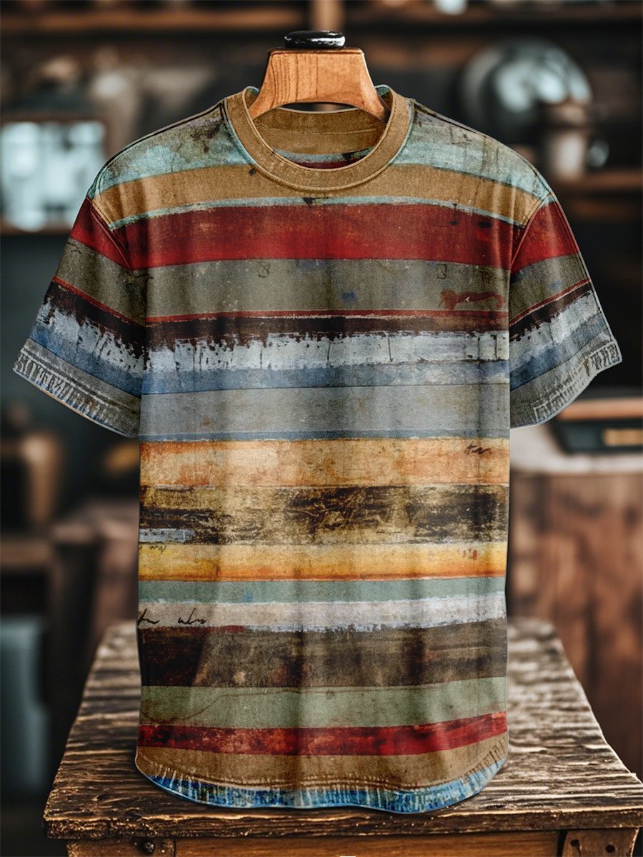 Men's Retro Casual Short Sleeve T-Shirt