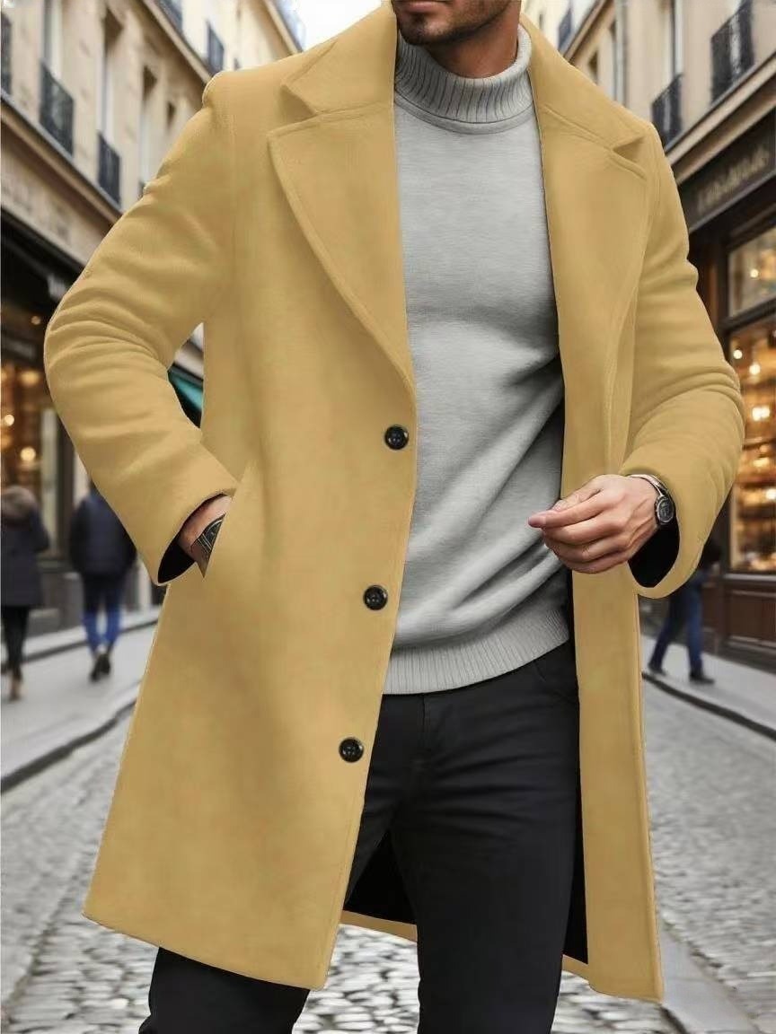 2025 Hot Selling Slim-Fit Collared Coat