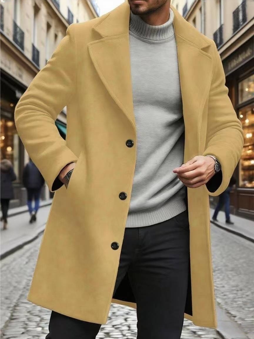 2025 Hot Selling Slim-Fit Collared Coat