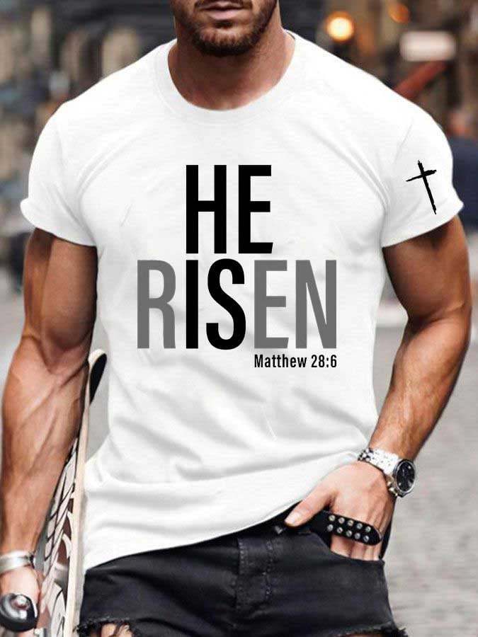 Knitted Men's Faith Print T-shirt
