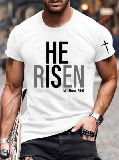 Knitted Men's Faith Print T-shirt