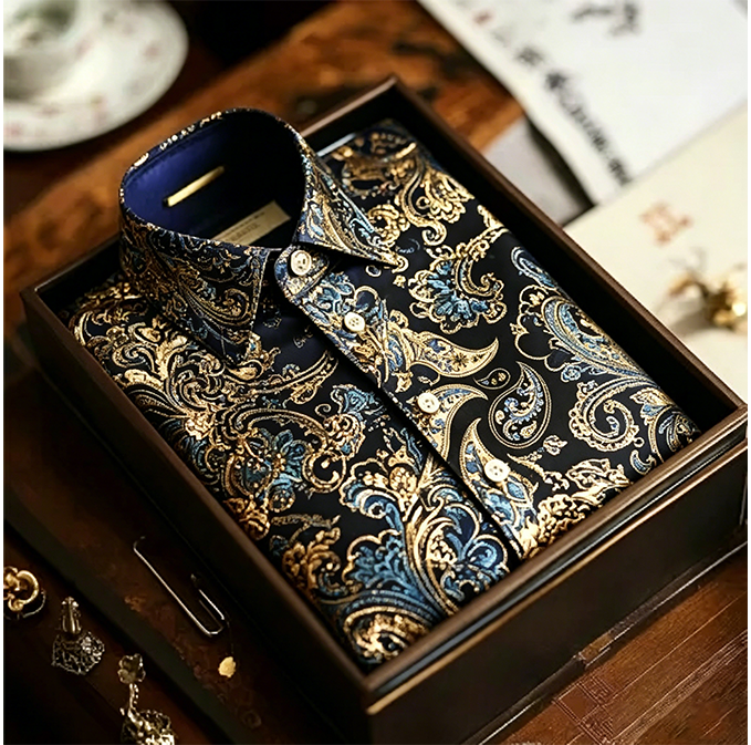 Paisley Printed Button Down Shirt