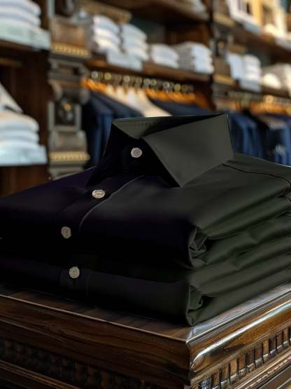 Men's Luxury Romantic Contrast Color Print Long Sleeve Shirt