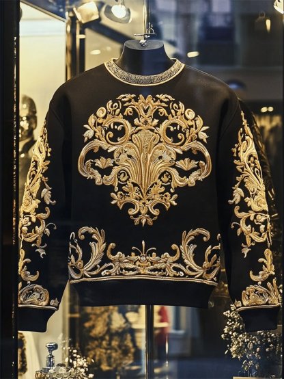 Men's Vintage Luxury Pullover Sweatshirt