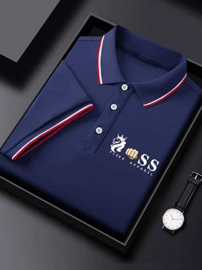 Men's Business Contrast Polo
