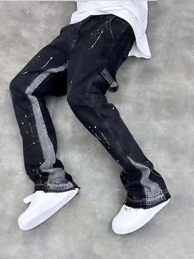 Men's Stylish Casual Contrast Jeans
