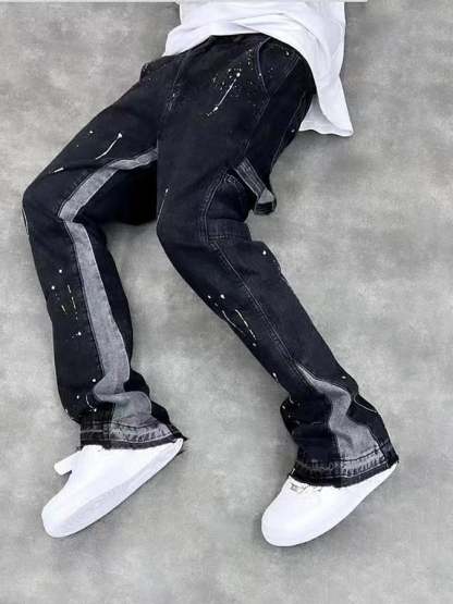 Men's Stylish Casual Contrast Jeans
