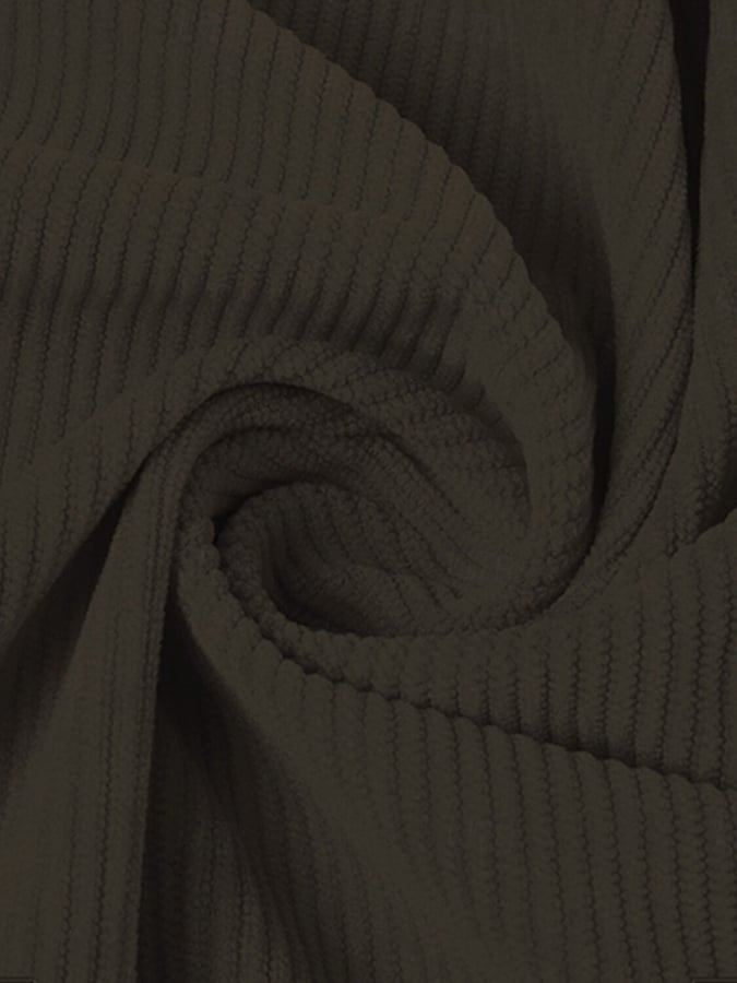 Men's Retro Contrast Color Corduroy Button Design Pocket Casual Sweatshirt