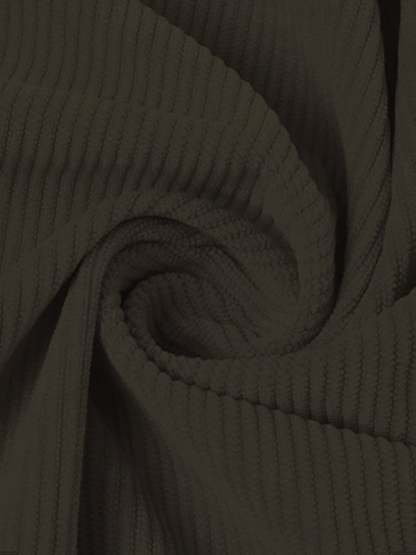 Men's Retro Contrast Color Corduroy Button Design Pocket Casual Sweatshirt