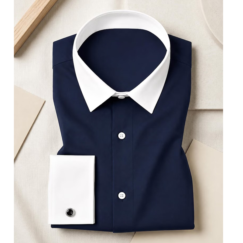 Navy Blue Dress Shirt