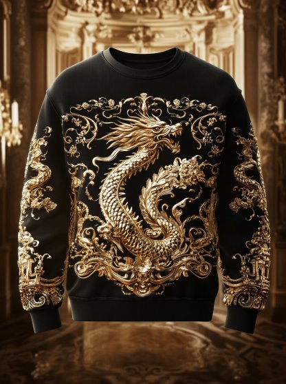 Men's Vintage Luxury Crew Neck Sweatshirt