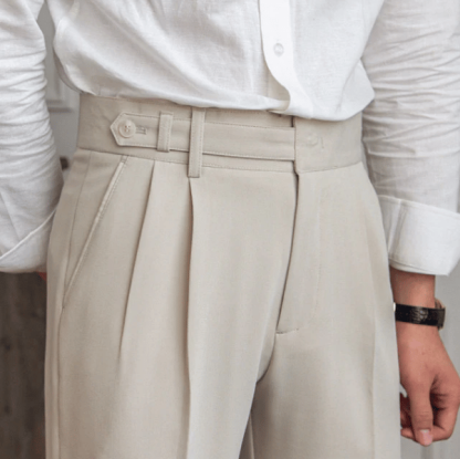 Men's Casual High Waisted Pants