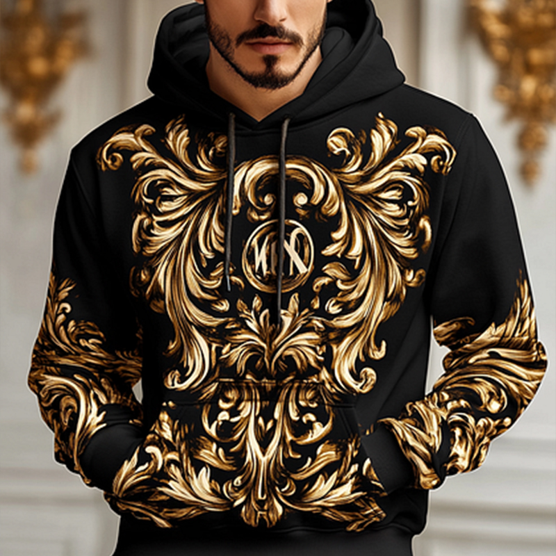 Daily Leisure Printed Hoodie