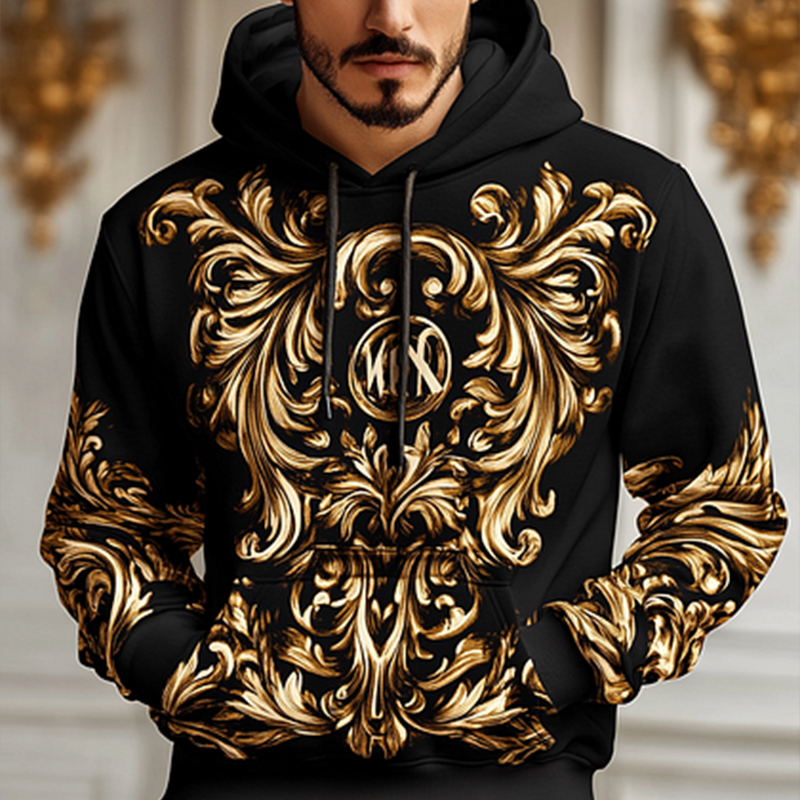 Daily Leisure Printed Hoodie