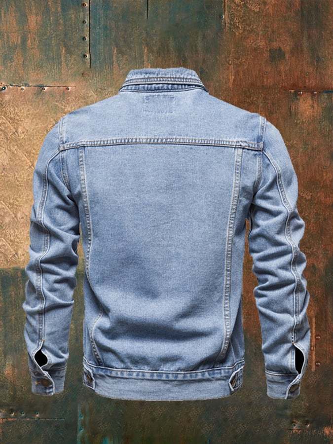 Men's Vintage Pocket Denim Jacket