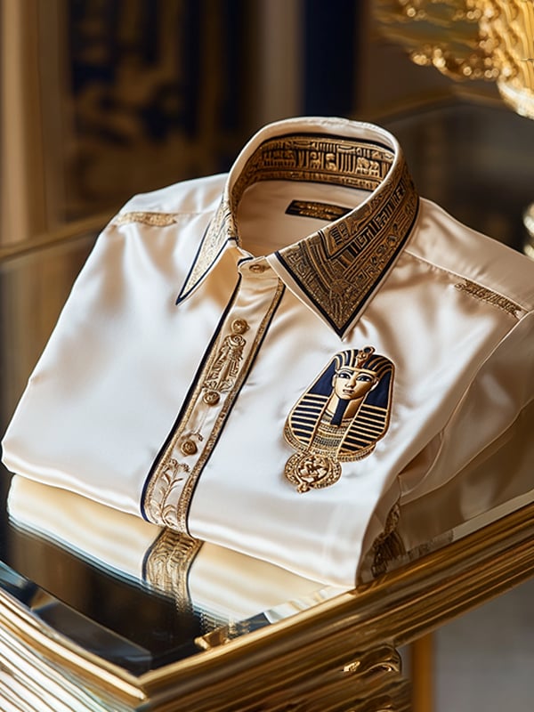 Men's Satin Luxury Business Long Sleeve Shirt