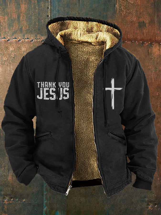 Men's Faith in God Fleece Jacket Multicolor