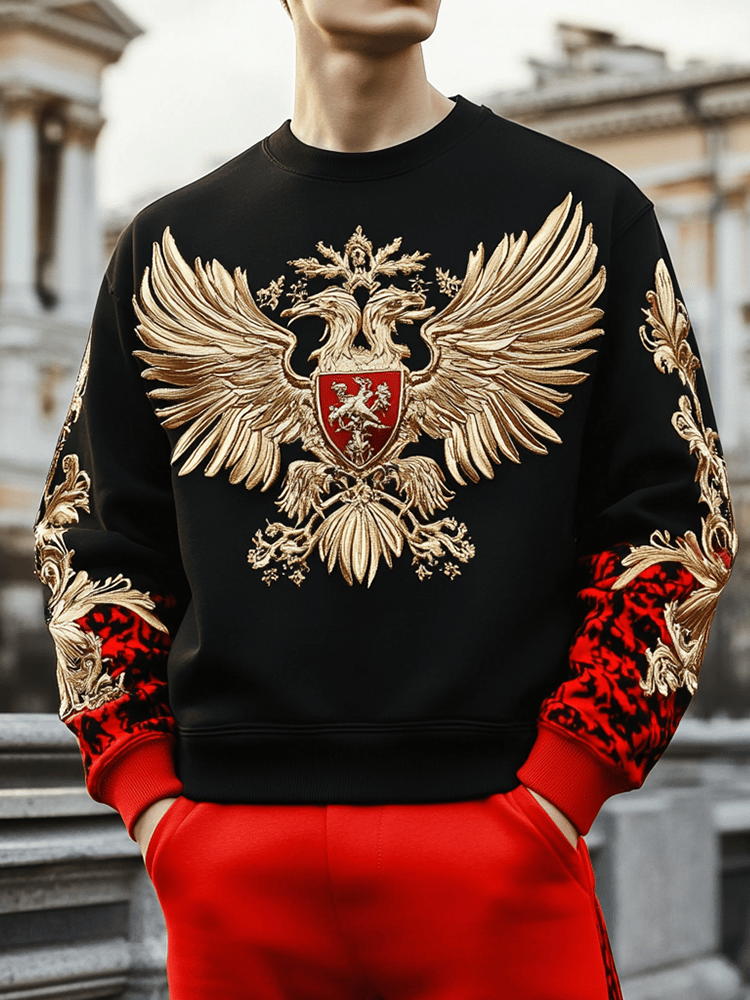 Men's Vintage Luxury Crew Neck Sweatshirt