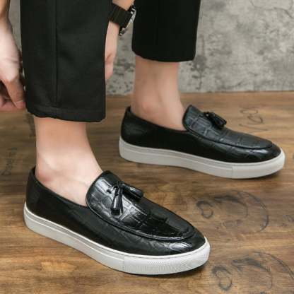 Retro Business Casual Tassel Leather Shoes