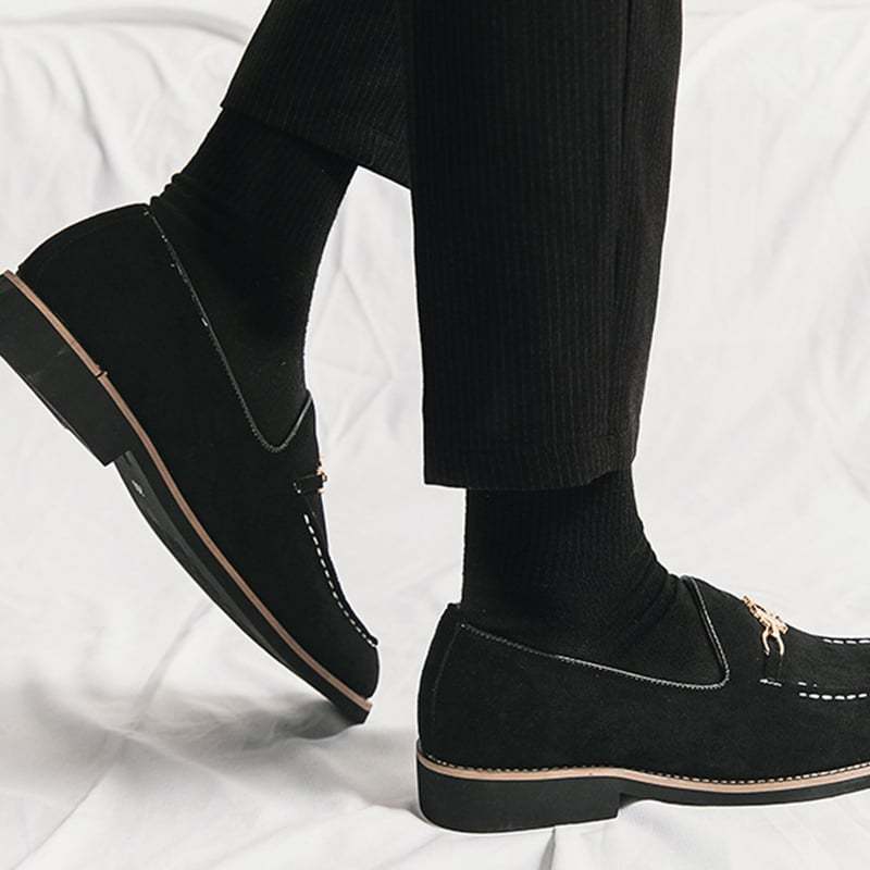 Fashion Trend British Style Business Casual Suede Loafers