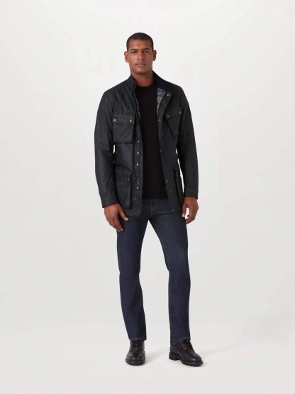 Men's Retro Button Zipper Work Jacket