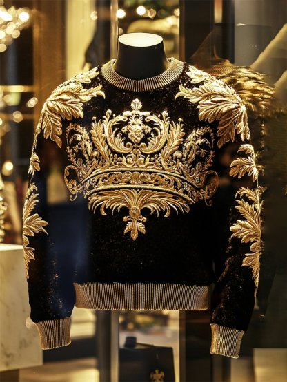 Men's Vintage Luxury Pullover Sweatshirt