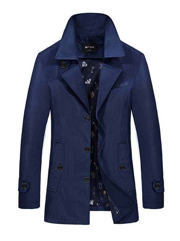 Men's Light Luxury Business Pocket Windbreaker