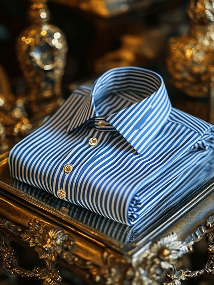 Men's Luxury Business Striped Long Sleeve Shirt