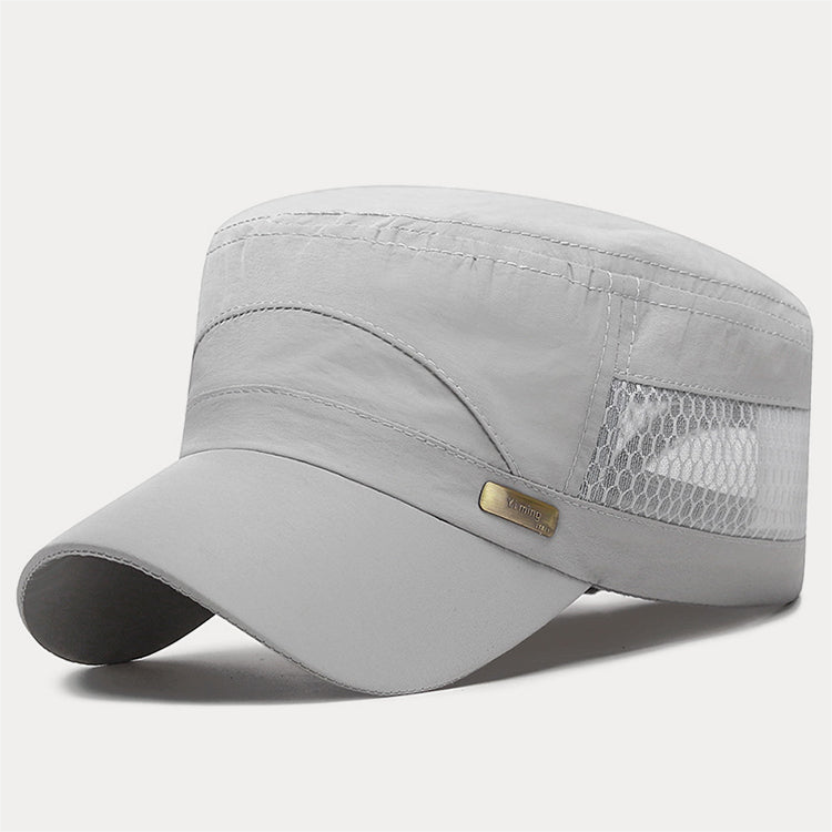Men's Casual Solid Hollow Out Patrol Cap