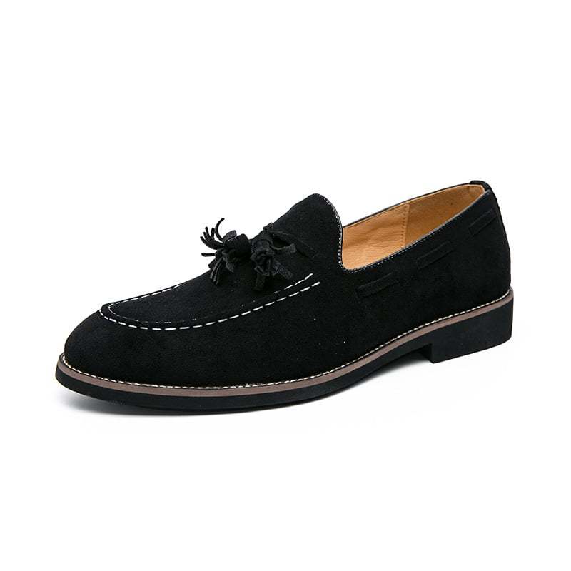 Retro Business Casual Suede Tassel Shoes