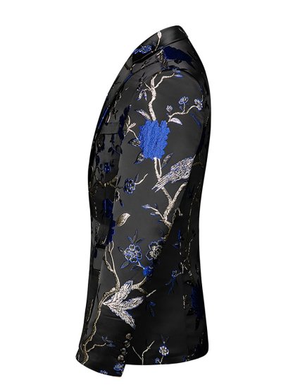 Men's Business Casual Banquet Gold Stamping Suit Jacket