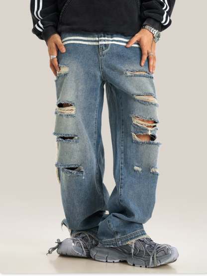 Men's Stylish Casual Ripped Jeans