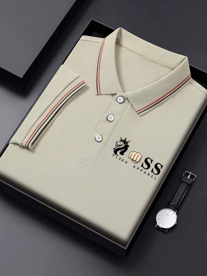 Men's Business Contrast Polo