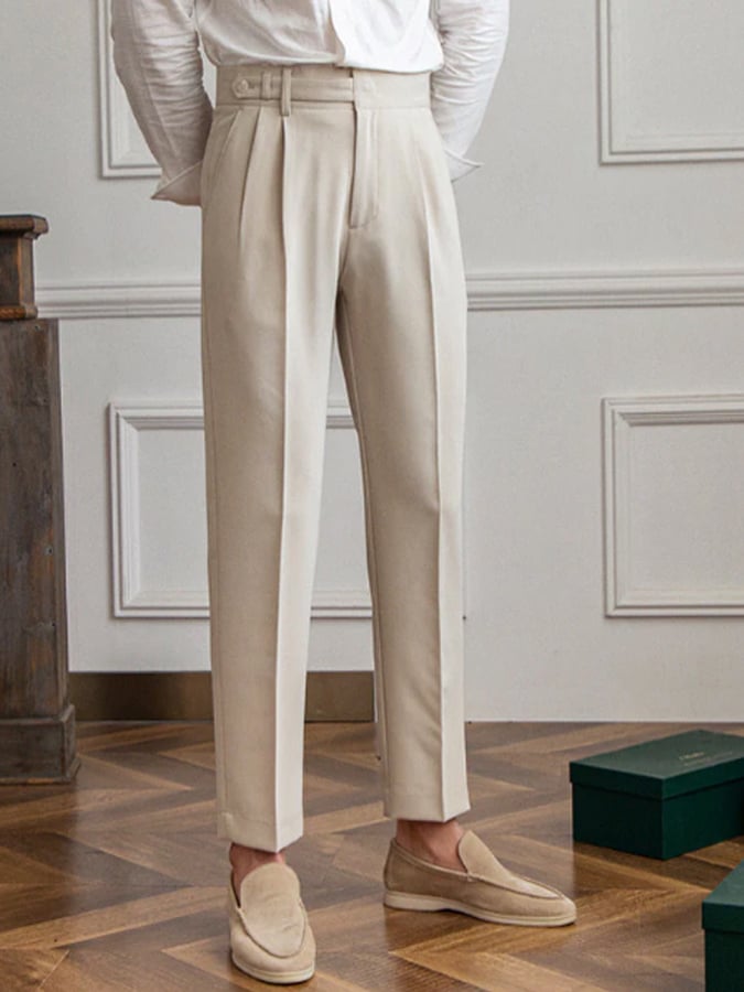 Men's Casual High Waisted Pants