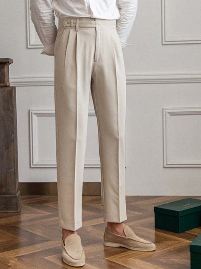 Men's Casual High Waisted Pants