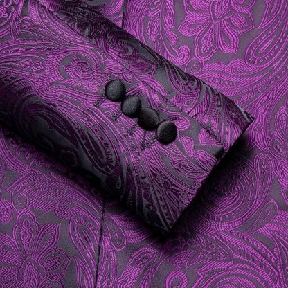 Men's Blazer One Button Shawl Lapel Tuxedo,Plum Purple