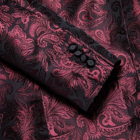 Men's Blazer One Button Shawl Lapel Tuxedo,Red